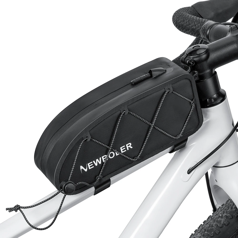 NEWBOLER Fahrradtasche Wasserdichte Reflektierende Vordere Oberrohr-Tasche Fahrradtasche mit Großer Kapazität MTB Rennrad Zubehör – Detail 14