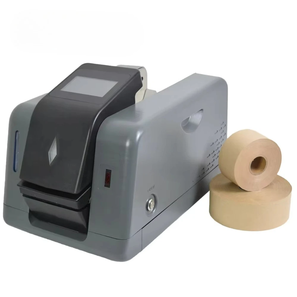 r Activated Automatic Packaging Wet Kraft Dispenser Tape MachineNew Technique Carton Sealing Protection Paper Gummed Wate
