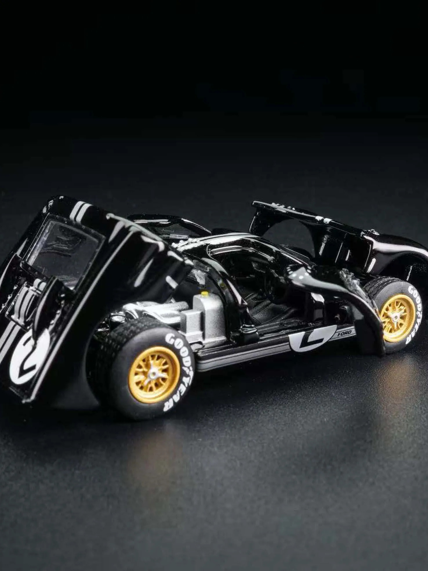 Black  GT40 MKII Alloy Car Model Collectible Gift Fully Assembled FG 164 Limited Edition Preorder Classic Train Motorcycl...