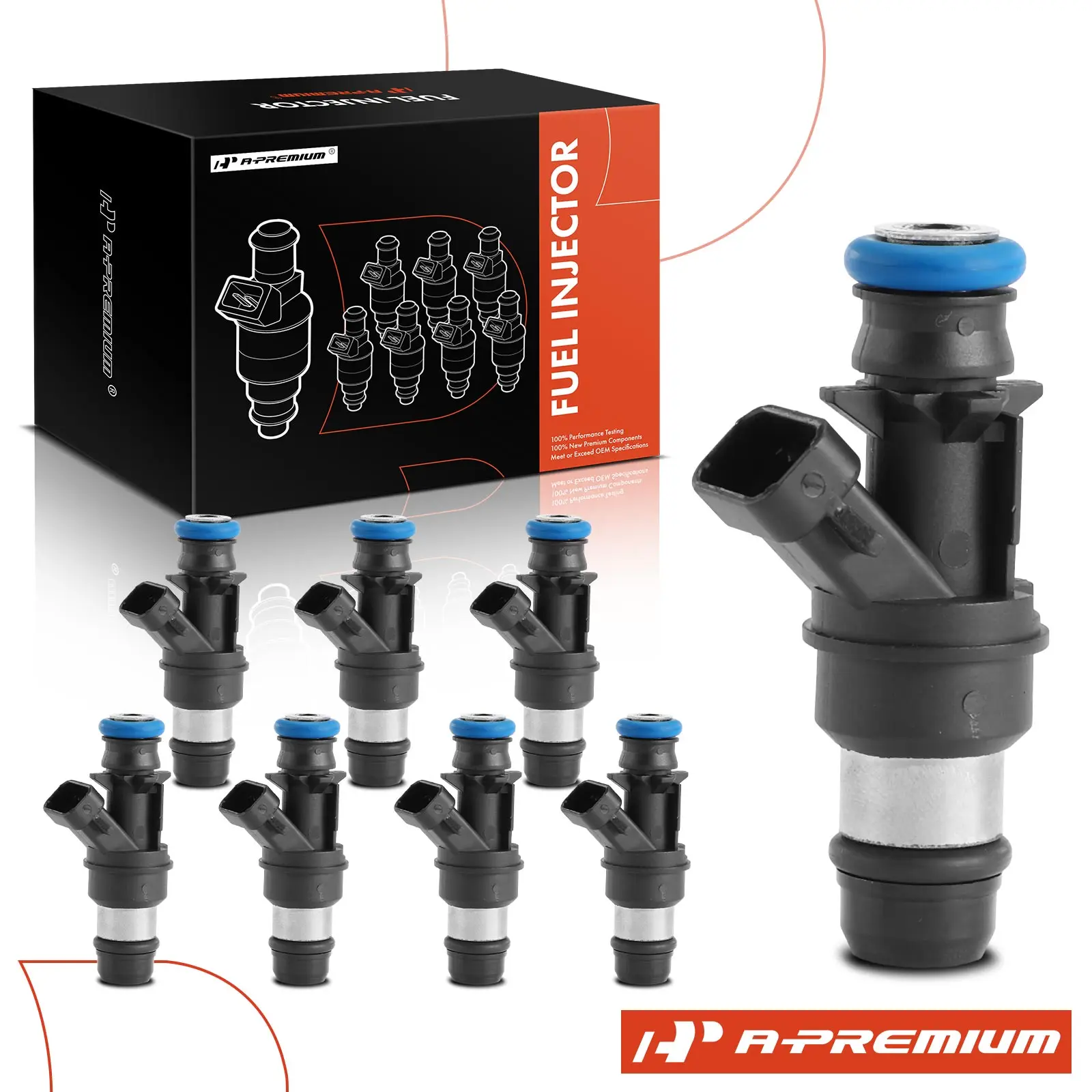 A-Premium 8Pcs Fuel Injectors for Chevrolet Silverado 1500 99-00 Silverado 2500 1999 GMC Sierra 1500 99-00 Sierra 2500 1999