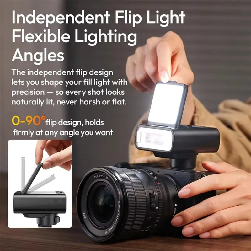 [NEW!】 FT16 TTL Camera Flash LED Light With GN16 High-Speed Sync TTL Shoe Mount Flashlight Independent Flip LED Video Light
