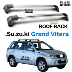 2 pcs For Suzuki Grand Vitara 5 Door SUV  2005-2020 roof rack roof bar car special aluminum alloy belt lock Led shooting