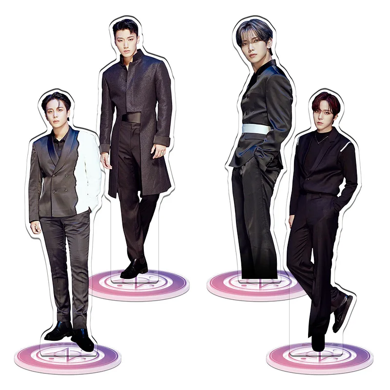 kpop ateez hd carrinho de acrilico impresso foto figuras pe desktop suporte decorativo san jongho yunho yeosang fas colecao presente 01