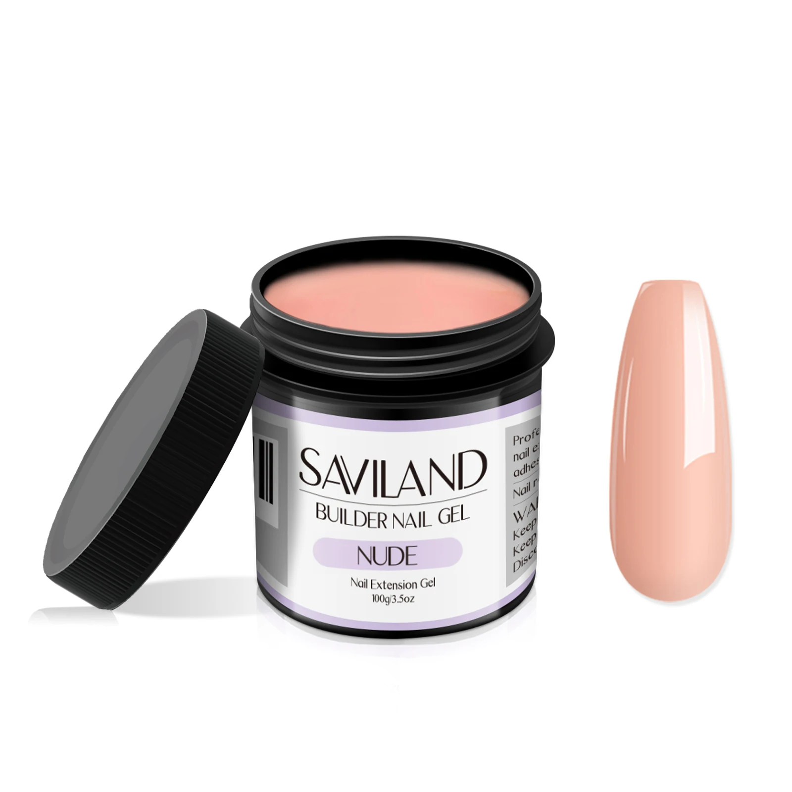 Saviland 100g Builder Nagelgel Wit Naakt Roze Nagelverlenging Gel Multifunctionele Nagels Art Gel Polish Losweken UV voor Salon DIY