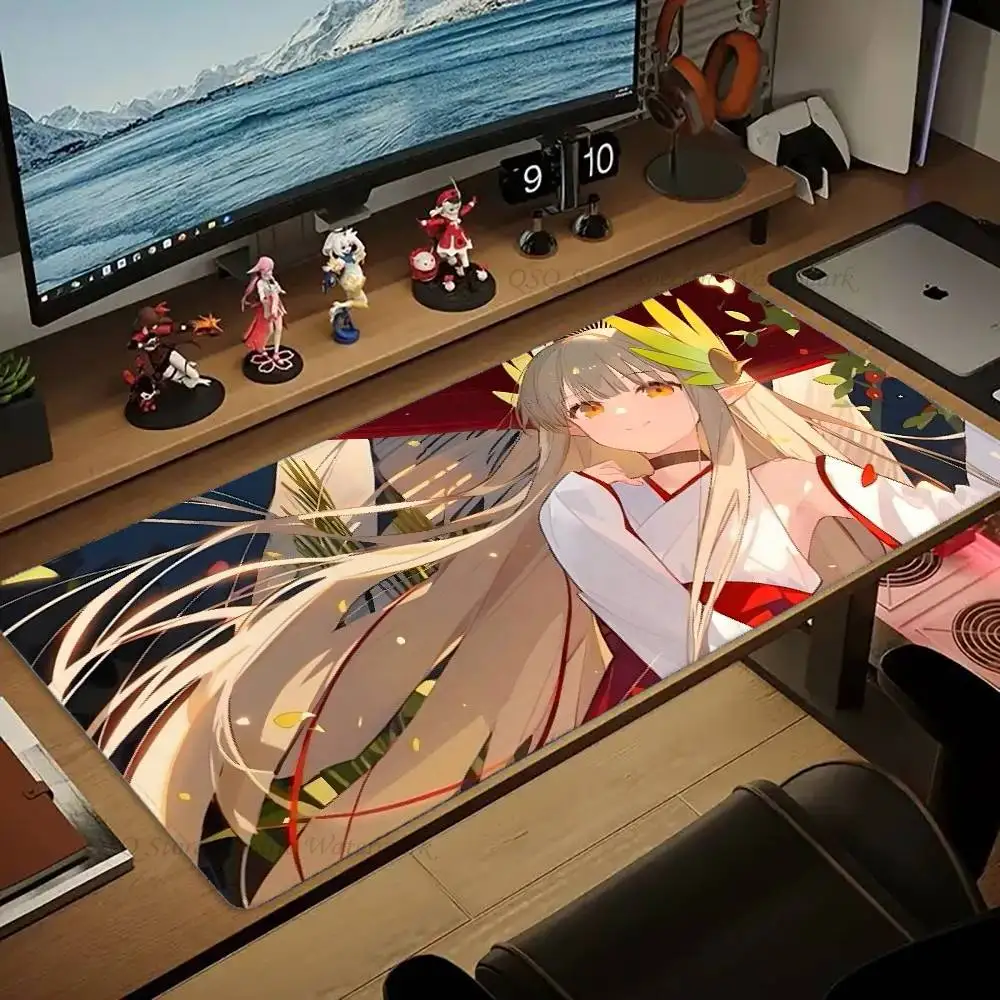 Muelsyse Animated Game A-Arknights Mousepad Non-slip Suitable For Office Computers Laptops E-sports Game Desk Mats XXL Keyboard