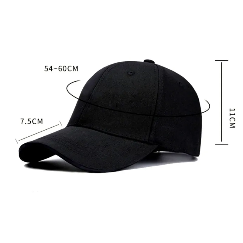 Solid Color Fashion Men Women Adjustable Leisure Caps Unisex Plain Curved Sun Visor Cotton Hats Outdoor Dustproof Baseball Cap