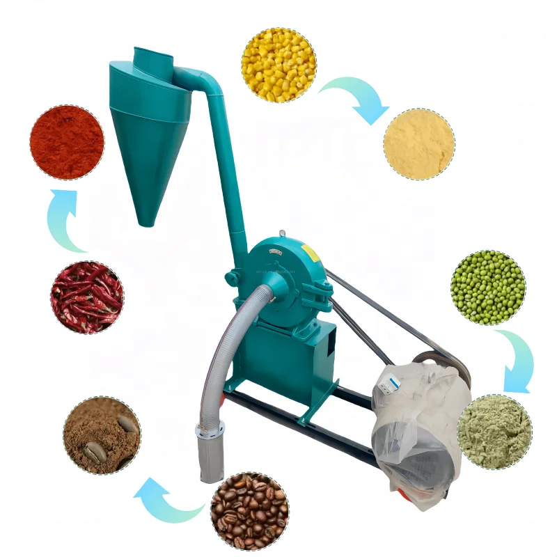 

Factory grain rice maize wheat hammer mill for animal feeds corn straw crusher processing machines feed crushing machine at good