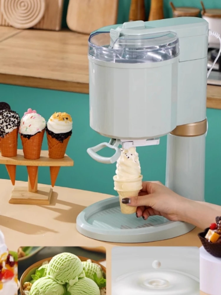 Household NEW Automatic Ice Cream Machine Small Desktop Mini Children DIY Homemade Ice Cream New Ice Cream Machine 220V