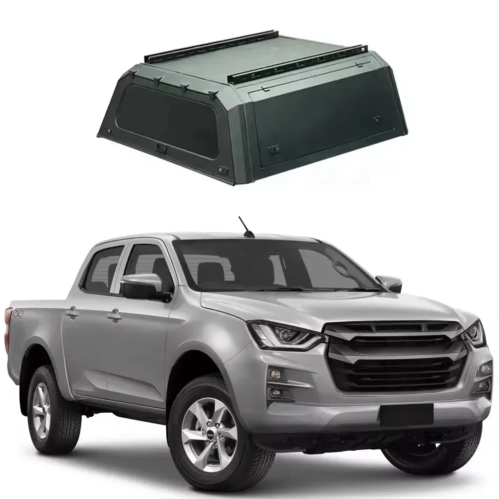 Hard Type Aluminum Alloy Topper Camper Pickup Tonneau Cover 4x4 Pickup Truck Canopy For  Wingle 7