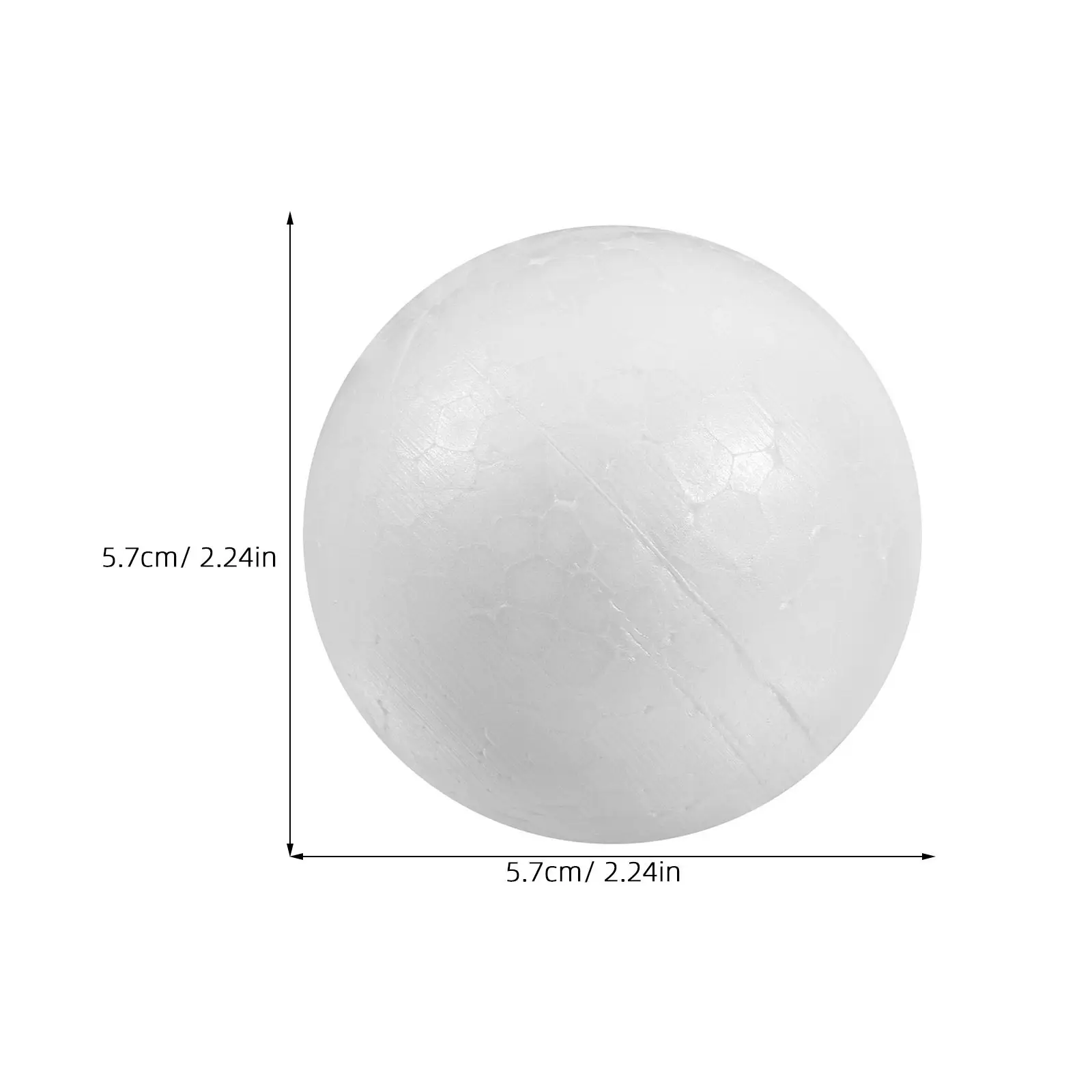 50Pcs Polystyrene Solid Balls Round White 6Cm Craft DIY Wedding Christmas Party Decorations Polystyrene Balls Craft Ball view 5