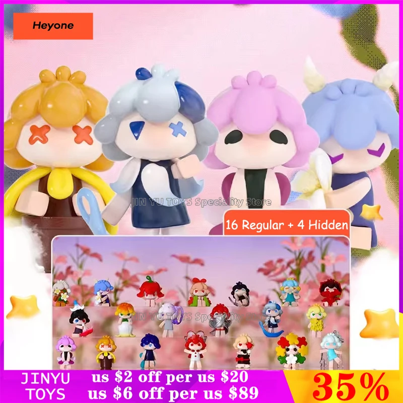 

Heyone The Soly Garden Series Mini Blind Box Cute Anime Action Cartoon Figure Desktop Ornaments Trendy Toys Girls Birthday Gifts