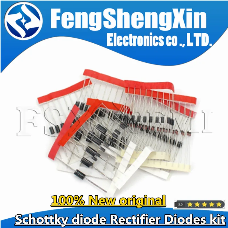 

schottky diode Rectifier Diodes kit 1N4001 1N4004 1N4007 1N5404 1N5406 1N5408 1N5817 1N5819 1N5822 1N4148 1N5399 FR107 FR207