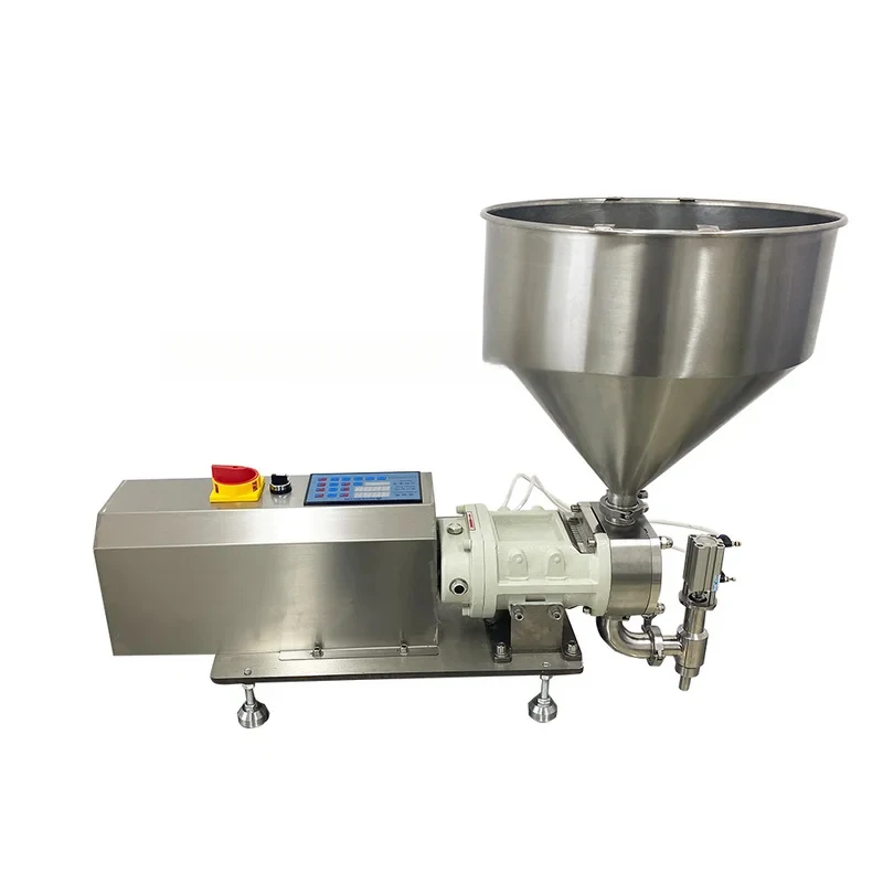 100Ml-5L Liters High Viscosity Chili Sauce Ketchup Honey Filler Semi Automatic Cream Paste Rotor Lobe Pump Filling Hine