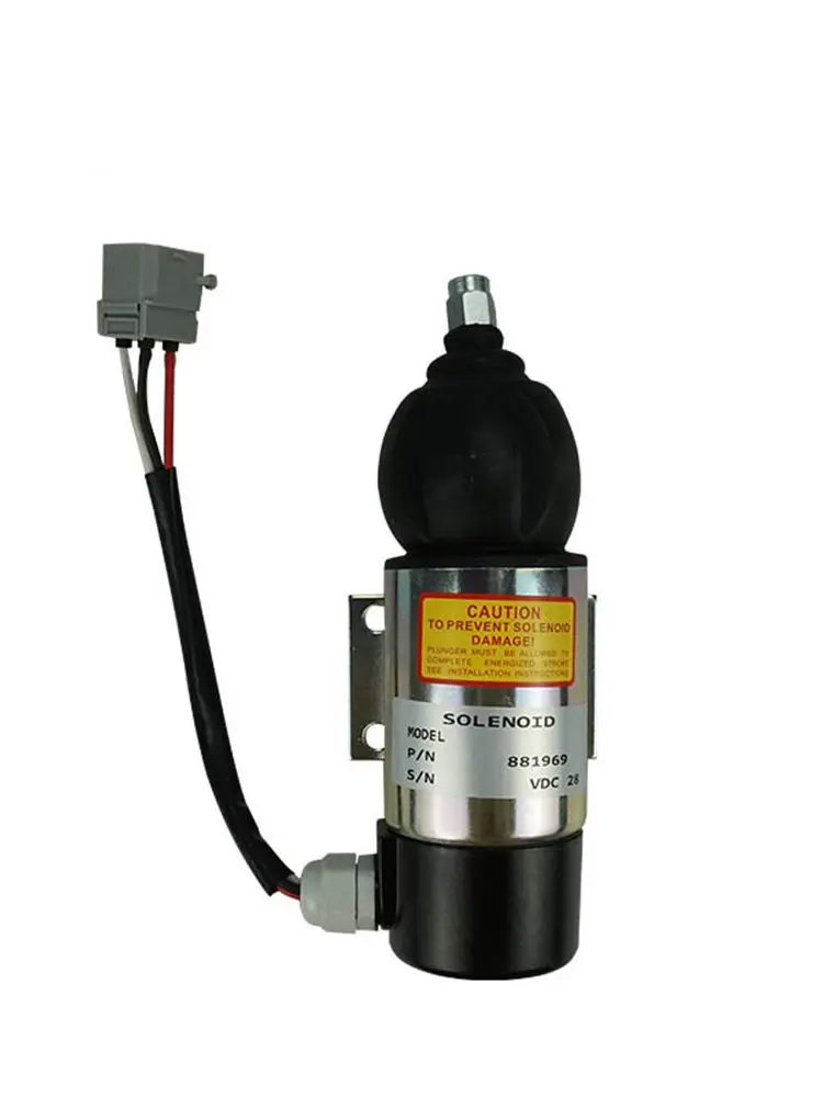 For D6D D6E Engine 873754 872825 881969 872458 52318 Fuel Shutoff Solenoid Valve 24V Flameout Solenoid Valve