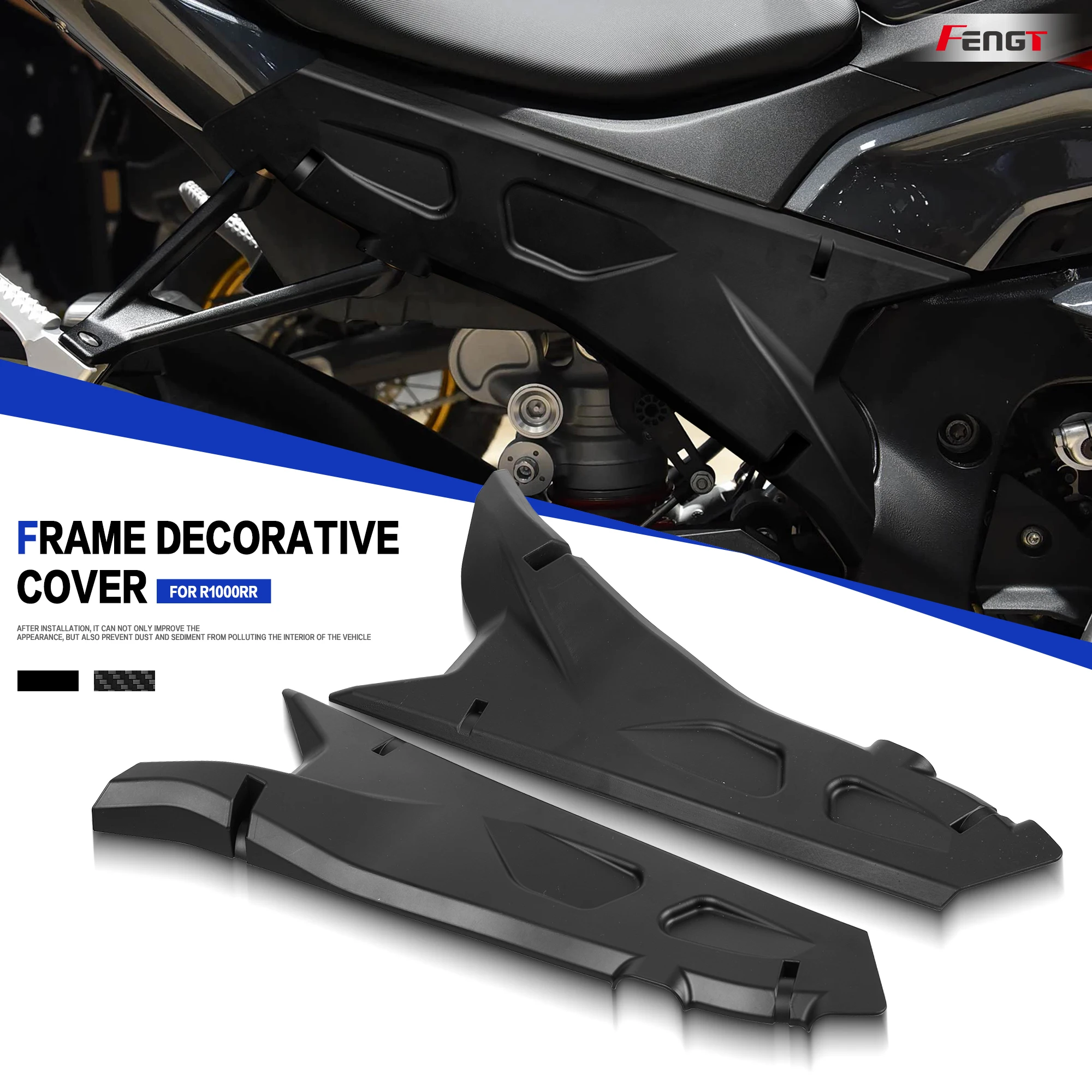 

For BMW S1000RR 2023-2025 S 1000RR S1000 RR Motorcycle Side Panel Fairing Protection Guard Upper Frame Cover Plate Mudguard Set