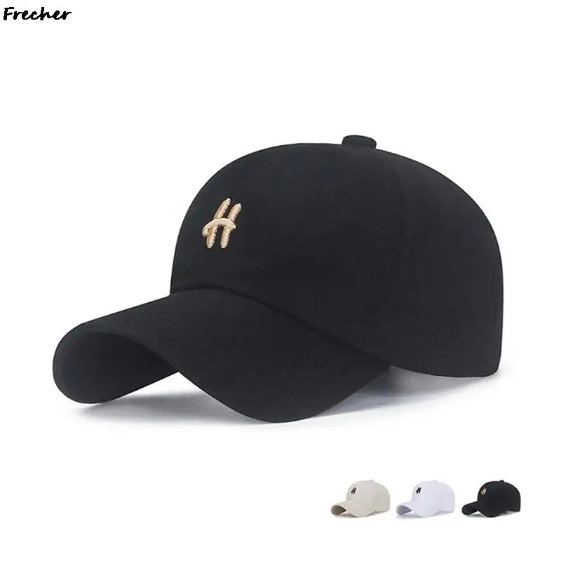 Letter Embroidery Baseball Caps Simple Color Summer Trucker Hats for Women Men Casquette Sunshade Snapback Sports Visors Cap