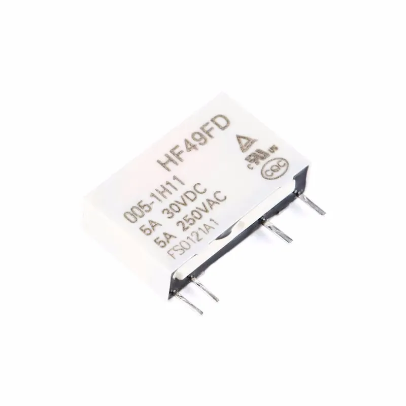 

10PCS HF49FD -005 012 024-1H11 normally open 5A 4-pin high-sensitivity electromagnetic relay