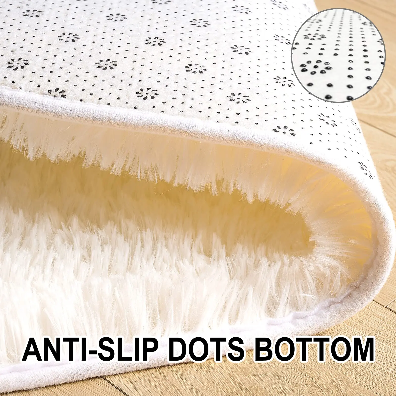 رقيق أفخم السجاد القطع الناقص لغرفة نوم الأطفال غرفة المعيشة أريكة منطقة السجاد شرفة لينة حريري السجاد فتاة غرفة ديكور المنزل