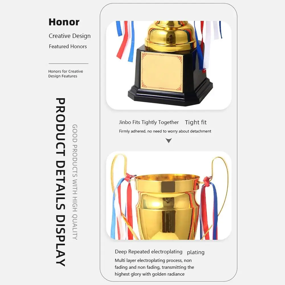 Gold,Silver,Bronze Metal Trophy 36/40/45/49CM Metal Material Sports Trophies High End Atmosphere Creative Medal Champion Award