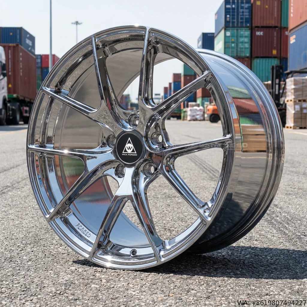 

VS5RS New Stylish Muscular Design Chrome Polished Aluminum Rims 17-23 Inch Forged Wheels Low Weight Fit 5x114.3/100mm 40mm 30mm