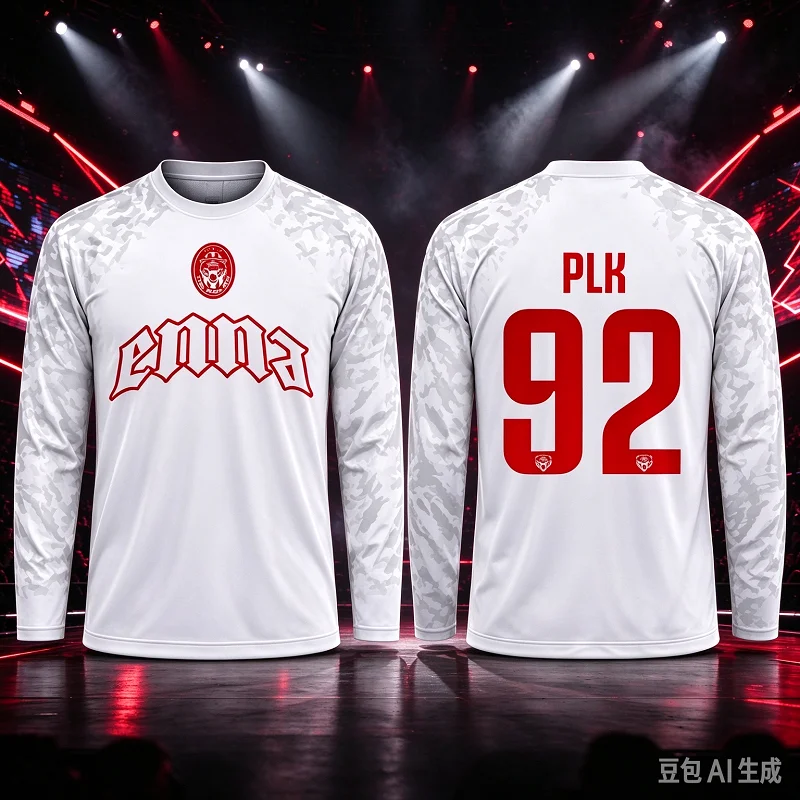2026 New 92 ENNA Polak Jersey French Rapper PLK Fans Round‑Neck Long‑Sleeve Unisex Breathable Y2K Casual T‑shirt Tops