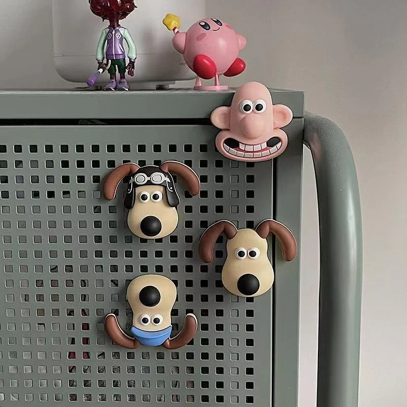 Grommit Anime Cartoon niedlichen magnetischen Kühlschrank Magnet kreative 3D nahtlose Aufkleber kreative kawaii Möbel Dekoration Geschenk