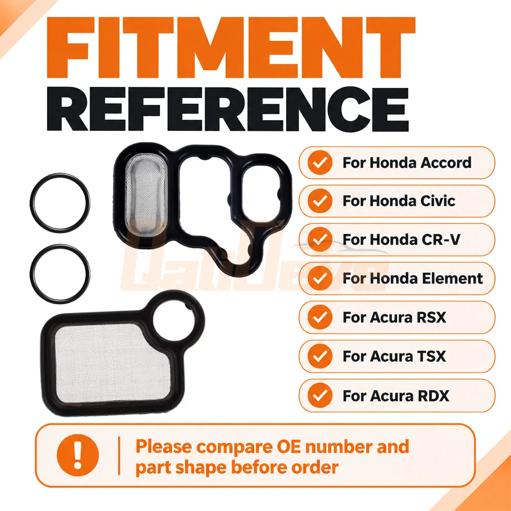 5/10/20 Kits VTEC VTC Solenoid Gasket Kit 15815-RAA-A02 15845-RAA-A01 For Honda Accord CR-V Civic Acura RDX RSX TSX K20 K23 K24