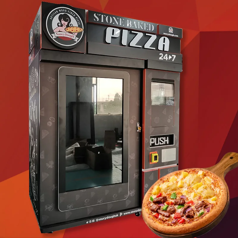 Bulk Fast Food Custom Fresh Pizza Vending Machine High-Speed Automat For Sale