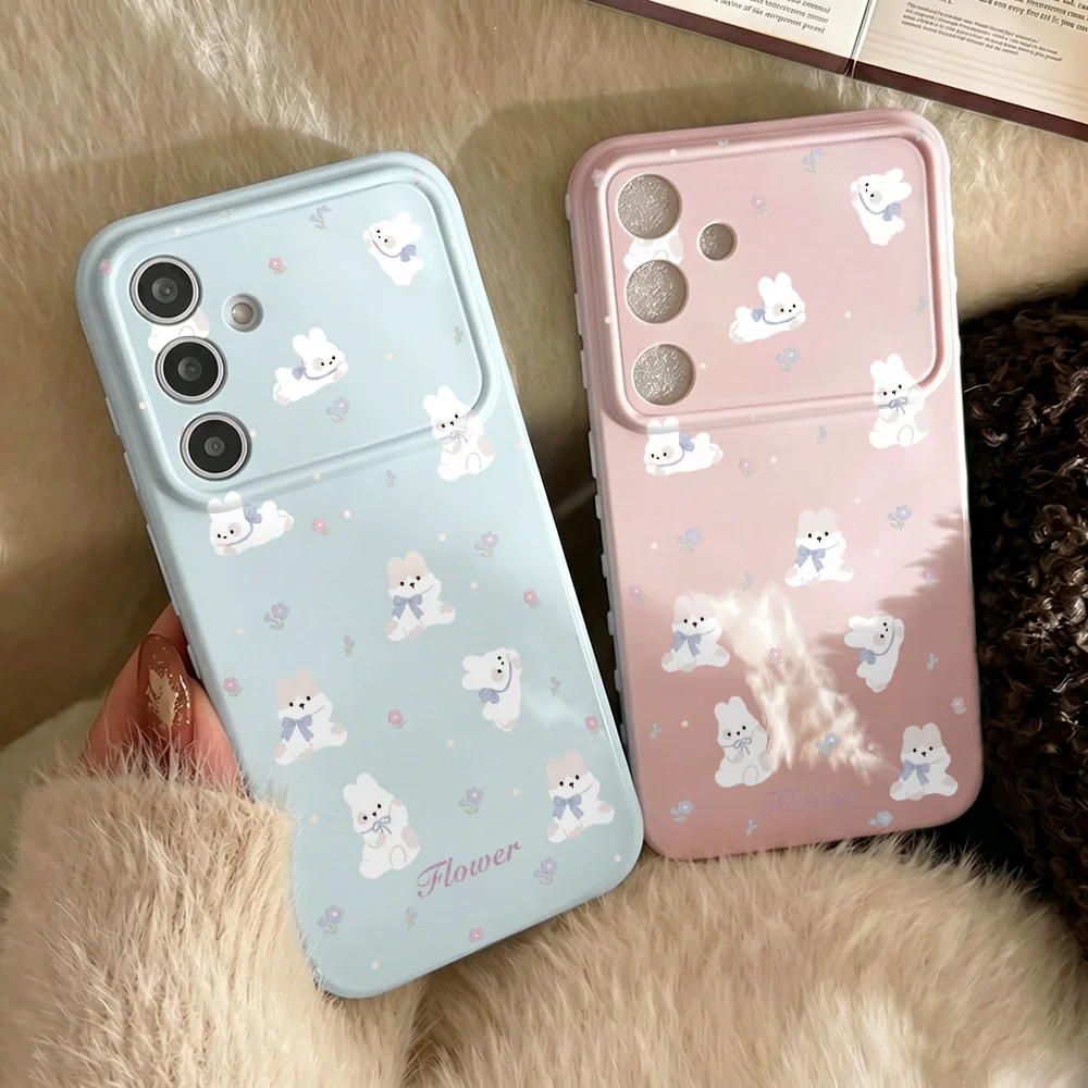 Fresh Girly Puppy Style Phone Case for Samsung Galaxy A56 A55 A54 A37 A36 A35 A17 5G A16 A15 A07 A06 4G Cases Camera Protection