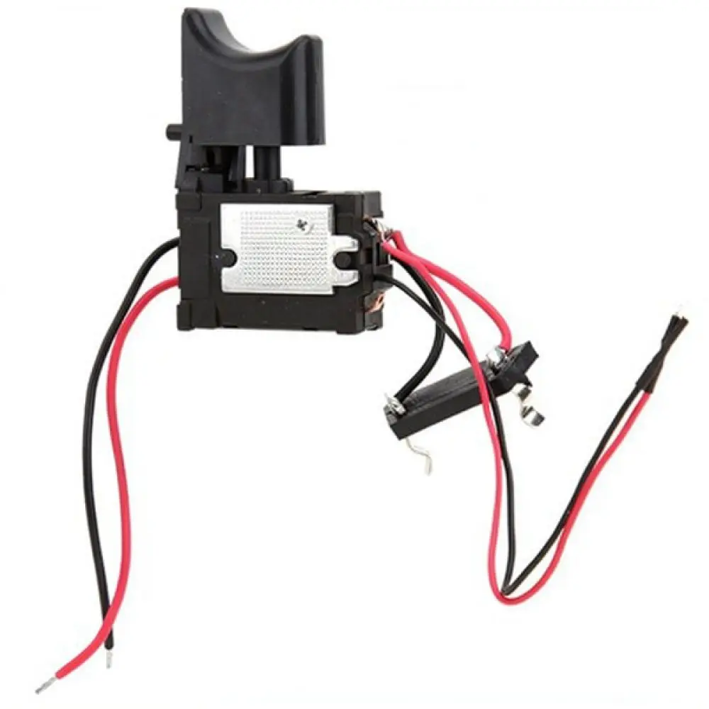 Universal 12V Cordless Drill Speed Control Switch With LED Light Port Forward Reverse Function For Repairing Tools