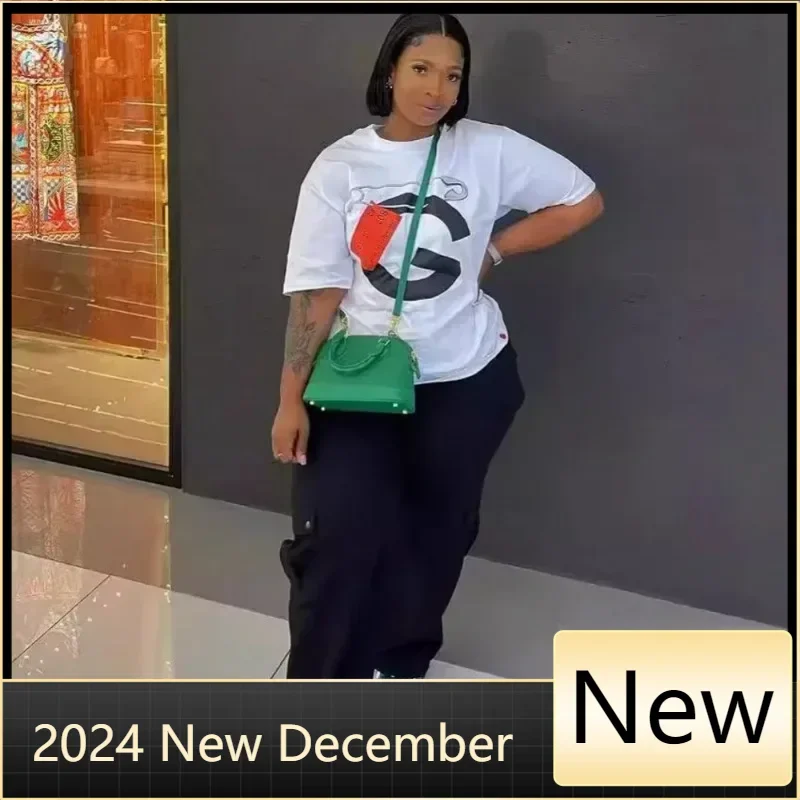 

2 Piece Sets African Sets For Women New African Print Elastic Bazin Baggy Pants Rock Style Dashiki Famous Suit Lady Outfits 2025