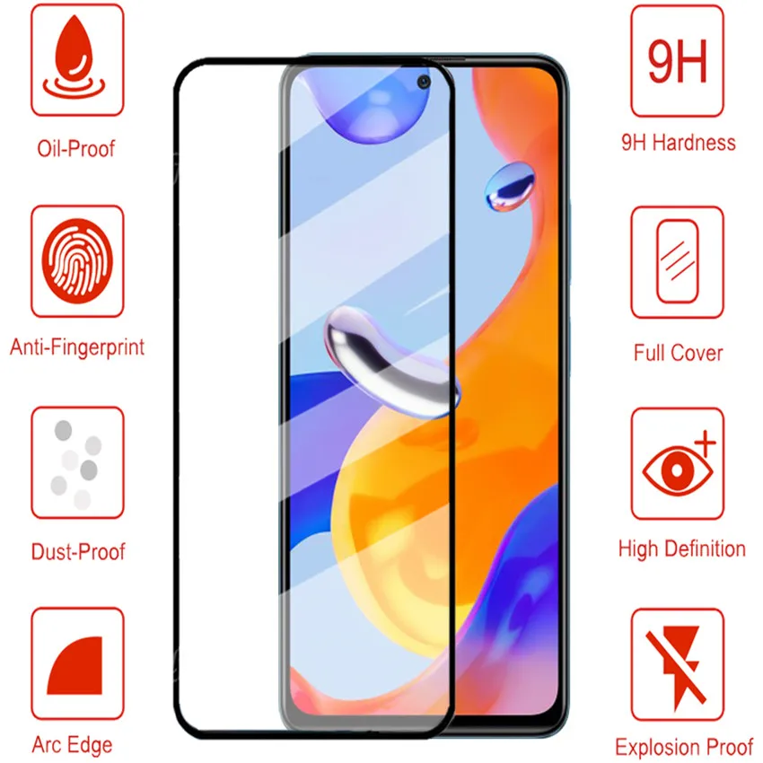 Película,Glass for Redmi Note 11 Pro Screen Protector Redimi Note11 Pro Safty Glass Xiaomi Redmi Note 11S 11 S Glass Note 11Pro