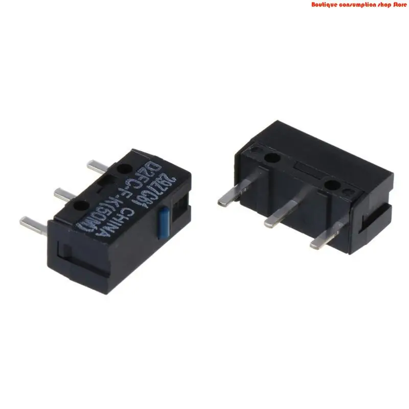 L9NA 2pcs Original D2FC-F-K (50m) Blue Dot Mouse Micro Switch New Model of 10m 20m 7N Million Times for Lifetime
