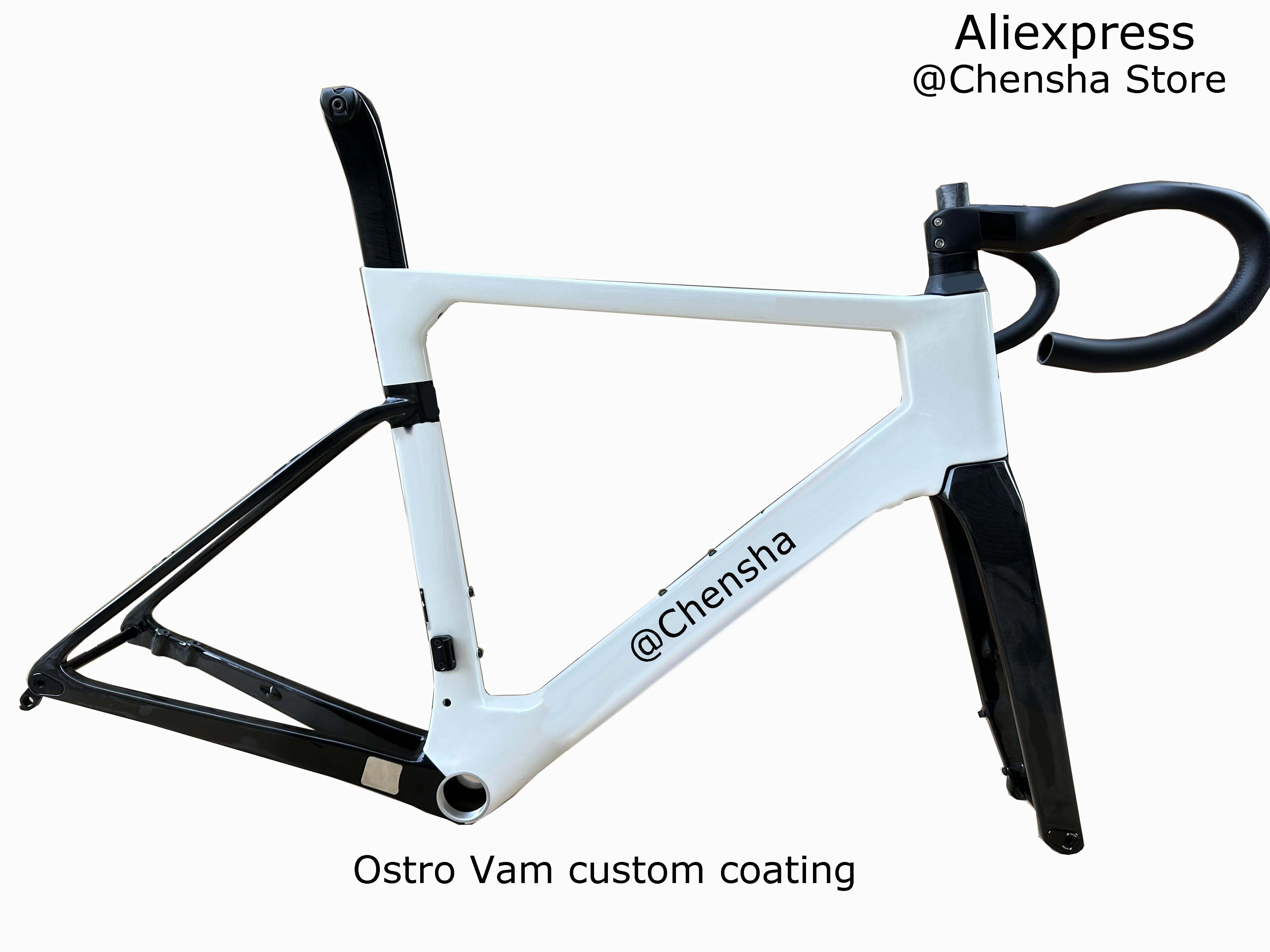 Ostro VAM wireless electronic variable speed carbon fiber road bicycle frame combination lightweight