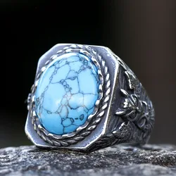 2023 new 316L stainless steel Viking Warrior Raven Head Amulet Celtic Knot Ring For Man gift Dropshipping free shipping