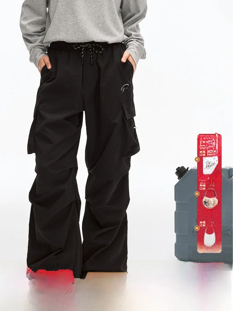 

F426 Store Summer New American Casual Lightweight Comfortable Loose Fit Work Pants Straight Leg Casual Trousers for Youth