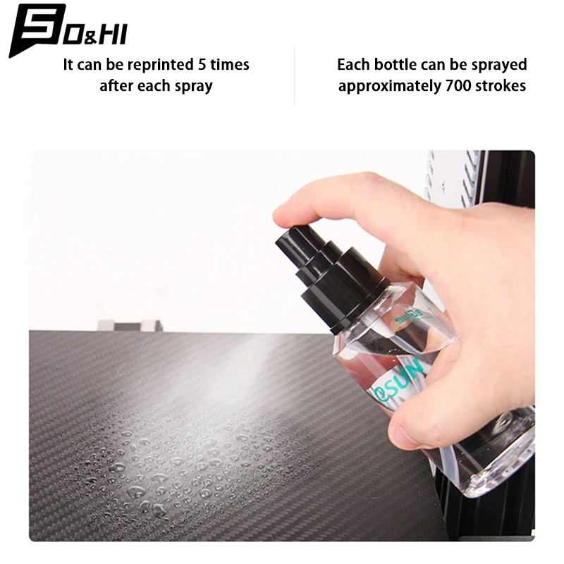 100ML Adhesive Spray For 3D Printing ABS PLA+ PETG Anti Warping Glue Easy To Remove Spray Adhesive Glue Printer Accessories