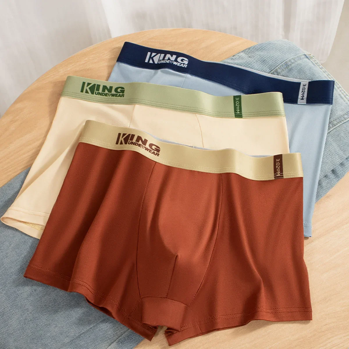 3er-Pack Sommer Dünne Eisseide Herren Boxershorts Graphen Antibakterielle Männerunterwäsche Atmungsaktive Kühle Herren-Slips Boxershorts – Detail 5