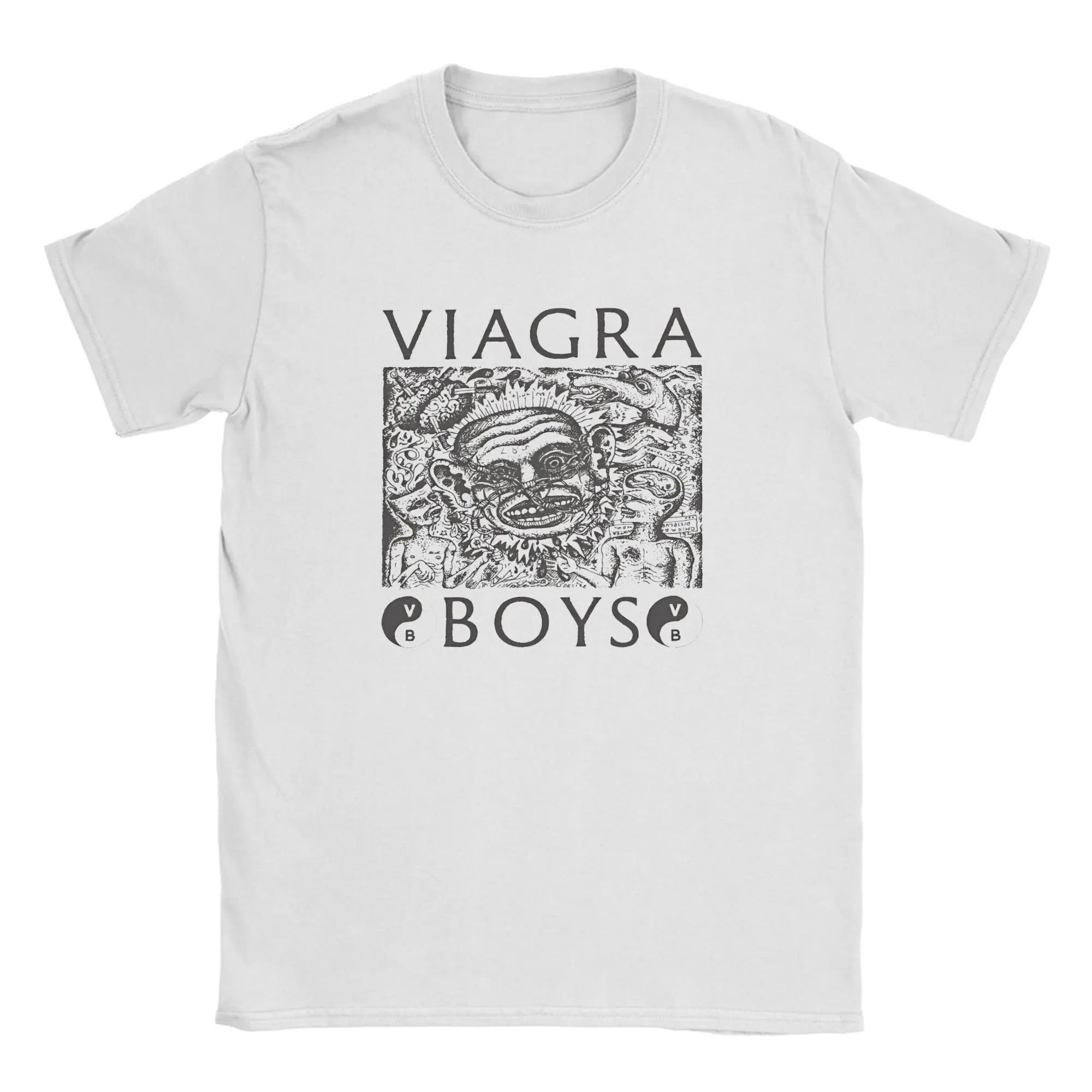 Camisetas para hombre 2026 Band Viagra Boys, camisetas de algodón para ocio, camisetas de manga corta, camisetas con cuello redondo, tallas grandes