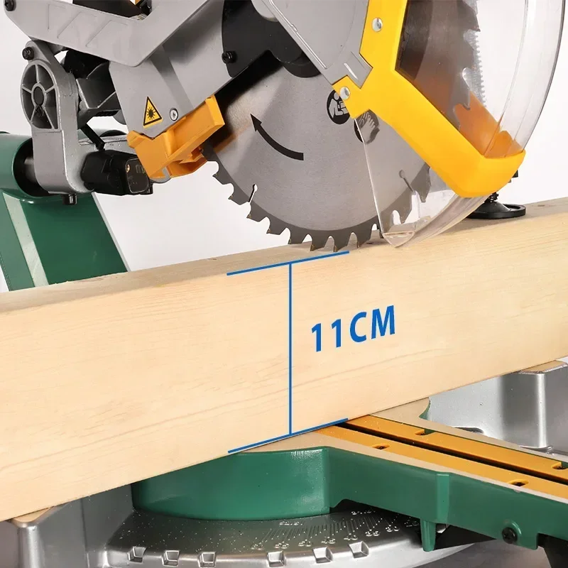 LUXTER 305mm 2000W Sliding Miter Saw  Woodworking bench top Sliding Miter Saw HOT SALES