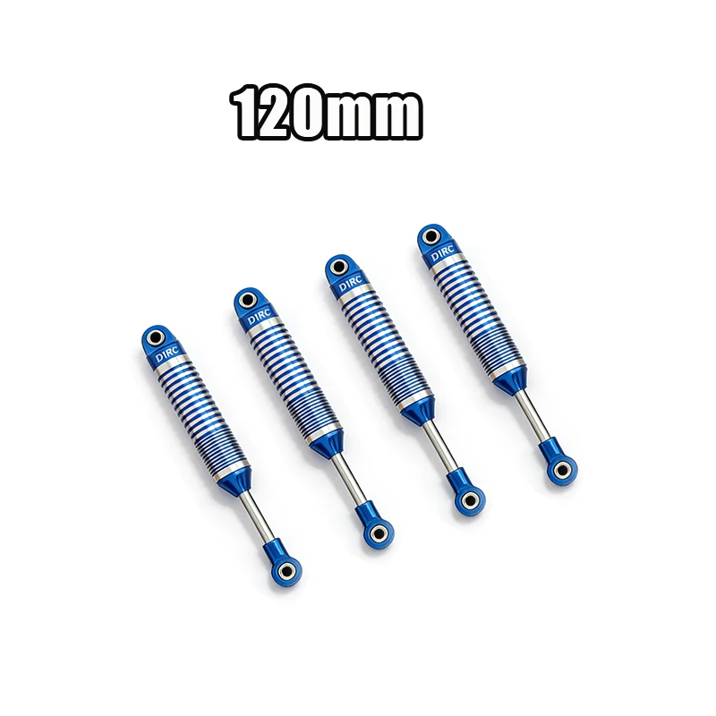 D1RC Metal D-Shock-serie oliegevulde ophangingdempers Verstelbare lengte 100 mm-120 mm voor simulatie Rock Crawler Climbing Truck