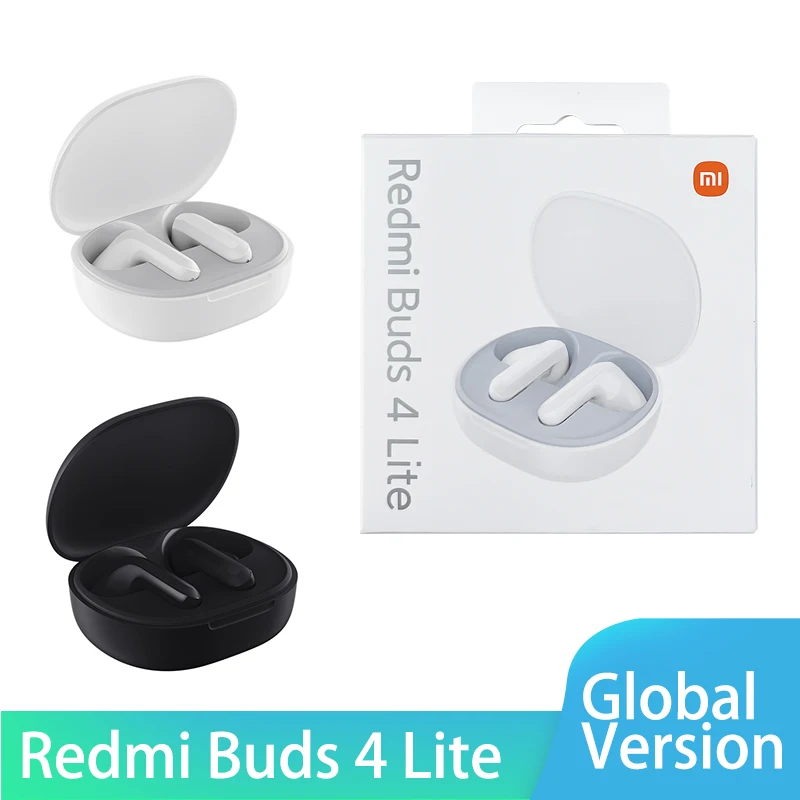 5/10 Pcs Xiaomi Redmi Buds 4 Lite Global Version True Wireless Headphones Bluetooth Earphones Lightweight Earbuds Easy to Carry