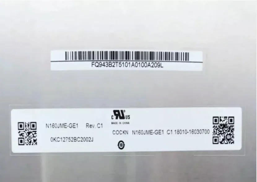 16 Inch N160JME-GE1 N160JME GE1 1920x1200 FHD 100% sRGB 165HZ LCD Panel
