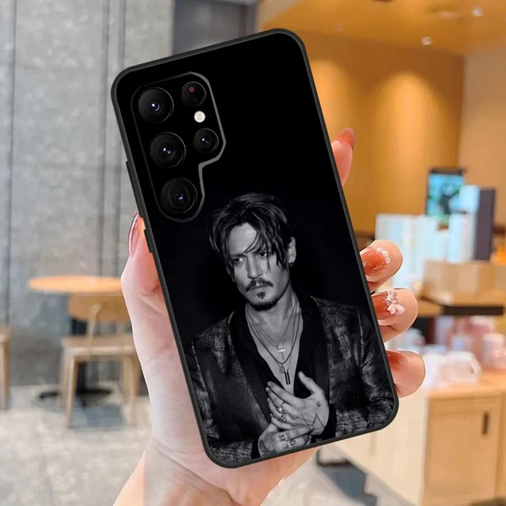 J-Johnny D-Depp Phone Case For SamsungS23,S22,S21,S20 Ultra Pro S10,S30Plus,S9,20lite Ultra Black Cover