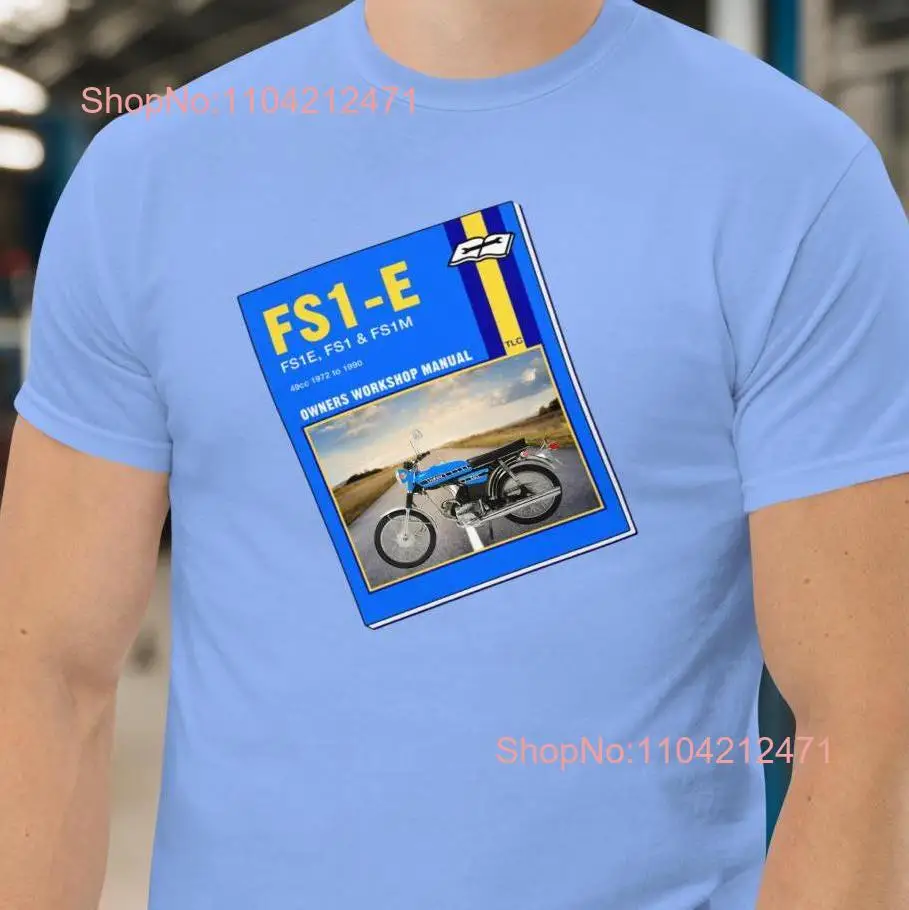 FS1 E Sports Moped T Shirt FS1E Fizzy Classic Seventies Motorcycle Vintage Bike Motorbike 70s for Him Husband 80s