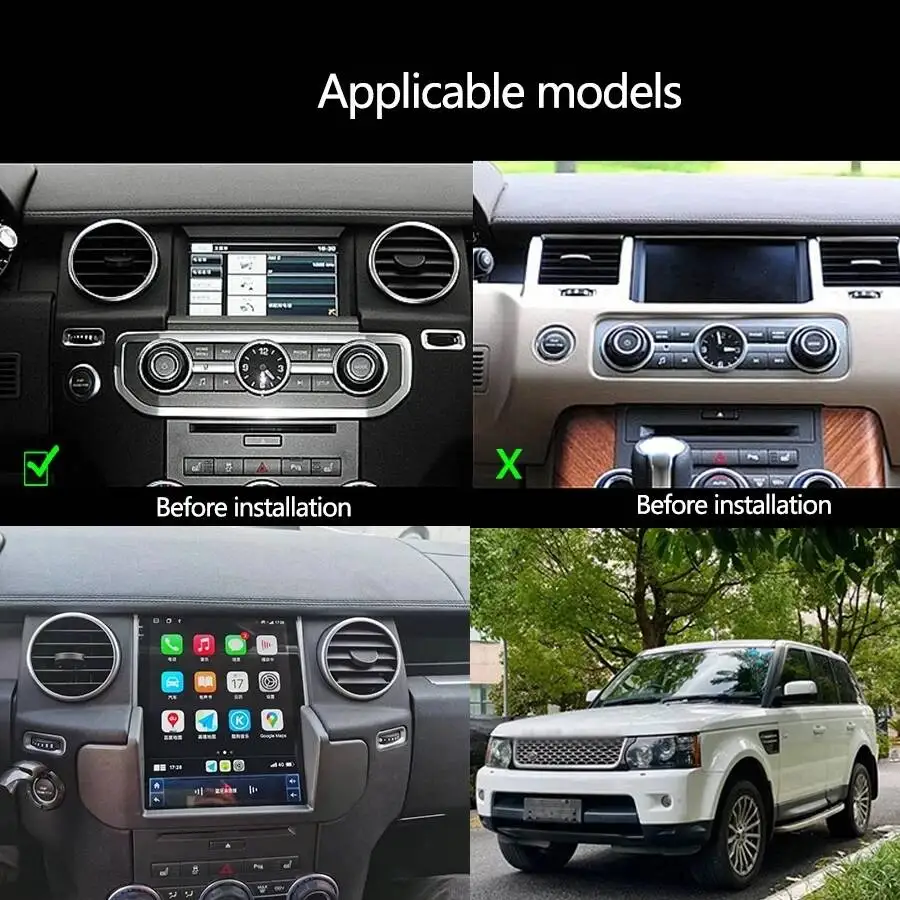 For Land Rover Discovery 4 LR4 2009-2016 Vertical Style Screen Android 13 Car Radio GPS Navigation Car Stereo Player Carplay 4G