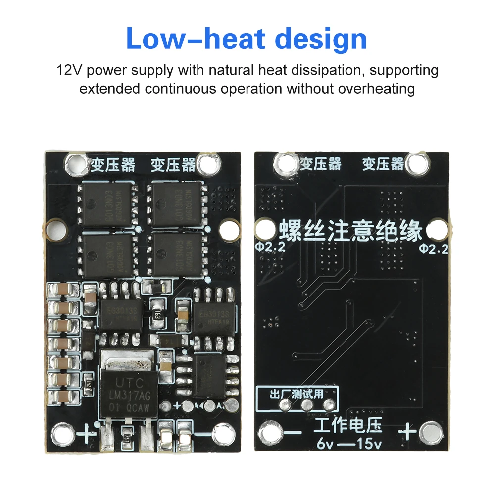 High Voltage Generator Step-up Inverter - DC 6-15V to AC 10KV-25KV Arc Igniter Coil Module Boost Board for Electronics