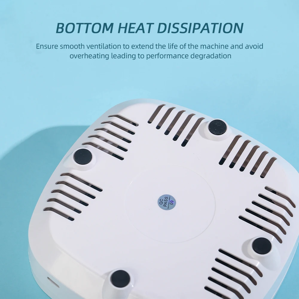 Mini collettore di polveri per unghie Aspirapolvere per polvere per unghie con filtro da 10 pezzi Strumenti per manicure in cotone per la raccolta di rimozione della colla per unghie Pow