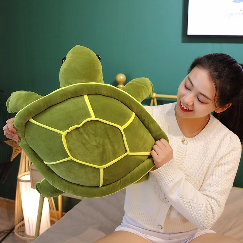 Tortoise Stuffed Animal Plush Toy Sea Turtle Plushies Cushion Pillow for Girls Boys Kids Bedtime Birthday Christmas Toddler Gift