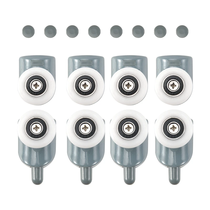 

8Pc Shower Door Castors Rolls Shower Door Rollers Sliding Door Roller Guide Shower Spare Parts Glass Door Pulleys Wheels Runners